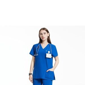 Uniforms World Scrubs for Women Set - Stretch Scrub Top , Anti Wrinkle, Slim Fit